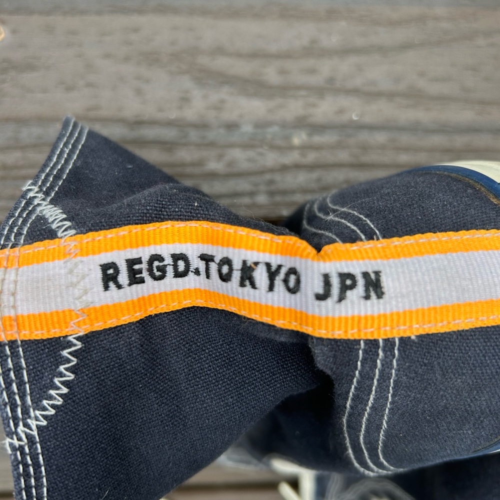 Superdry High-Top Sneakers - Navy Blue and Orange - Picture 8 of 8